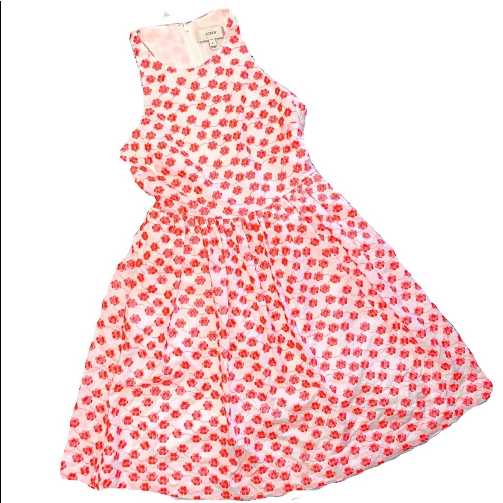 J Crew Daisy High Neck A Line Bright Dress